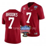 Men's Alabama Crimson Tide #7 Ja'Corey Brooks 2022 Sugar Bowl Crimson NCAA College Football Jersey 2403AOKM3